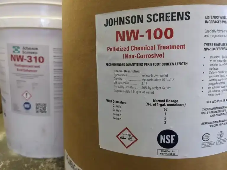 Johnson Screens Nu-Well Chemical Rehabilitation Supplies